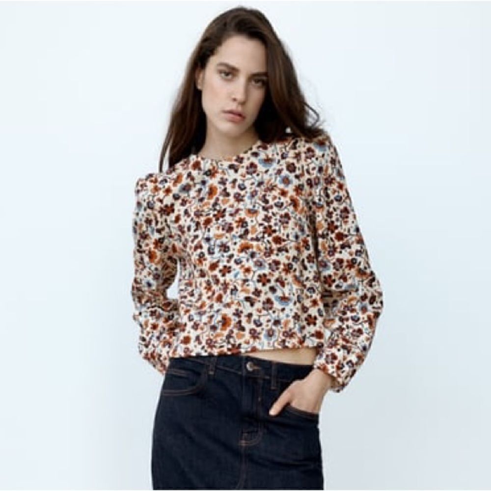ZARA FLORAL PRINTED TOP
